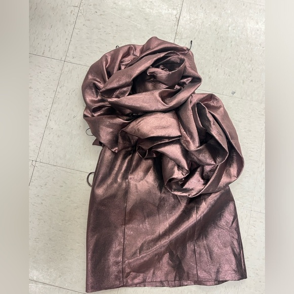 ZARA Voluminous Flower Dress - Picture 8 of 9